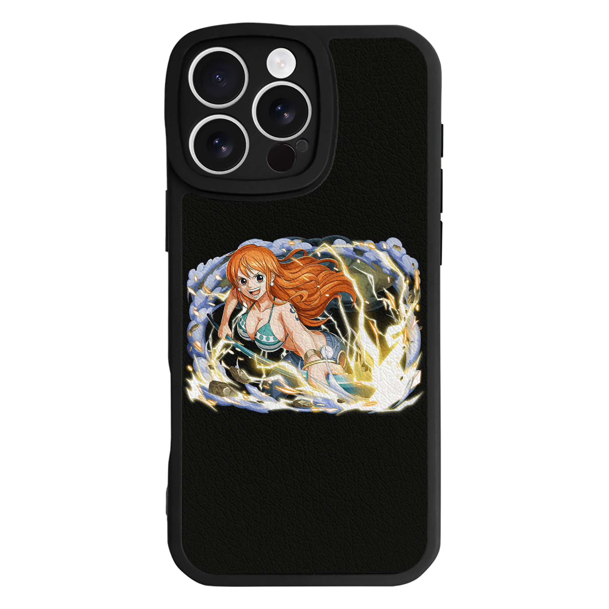 ワンピース ナミ ONE PIECE Nami 【iPhone 16シリーズ対応】シリコンスマホケース（レザー調） 材質：シリコン